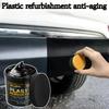 Black Plastic Restorer - Suitable for Automotive Plastics, Trim Strips,and Tires|Rich Gloss|Restores Faded Surfaces |High-Gloss