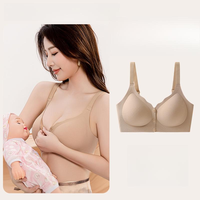 

Женское тонкое нижнее белье, предотвращающее провисание, собирающий бюстгальтер, бюстгальтер с передней застежкой, бюстгальтер с покрытием, пуш-ап 3XL хаки