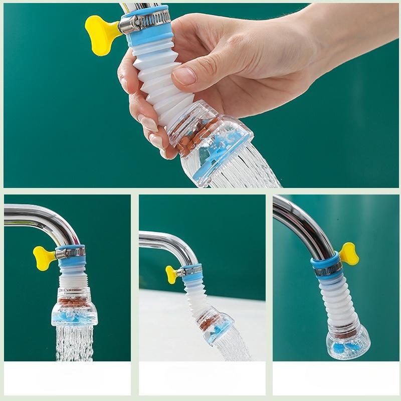 1pcs Faucet Splash Proof Faucet Kitchen and Household Showerhead Universal Tap Water Connector Extender Rotary Water Purifier