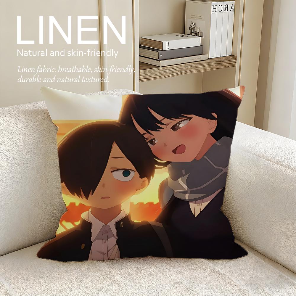 The Dangers in My Heart Cushion Cover Linen Decorative Pillowcase Set Pcs x  x Breathable Washable Sofa Cushion Cover