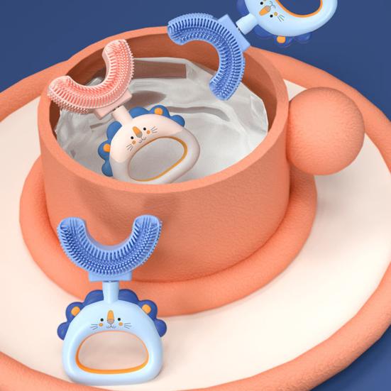 Periuță Orală Potrivire Perfectă Compactă Silicon în formă de U Periuță de Dinți pentru Copii pentru Uz Casnic