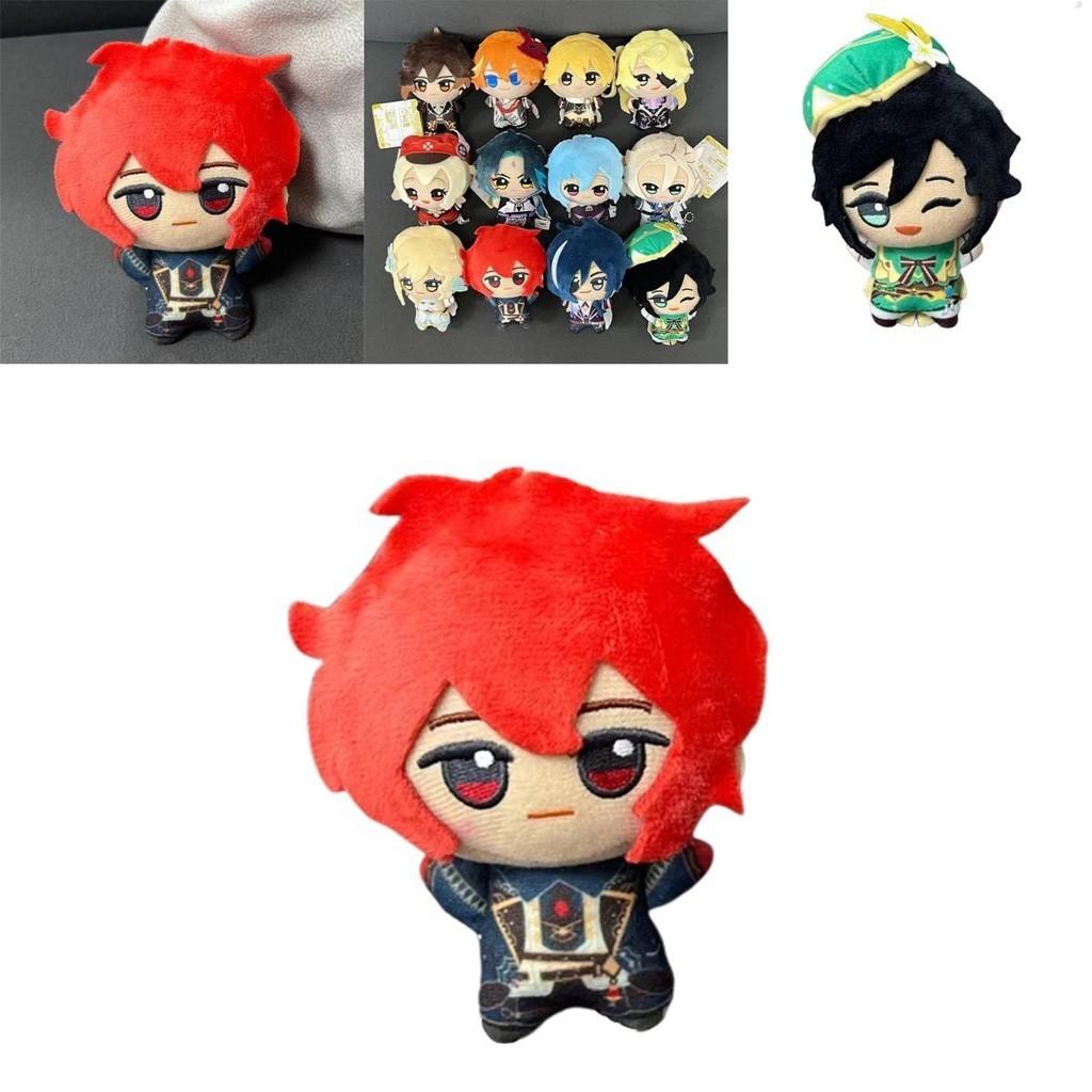 Genshin Impact Plush Doll Pendant Venti Lumine Soft Stuffed Keychain Gift