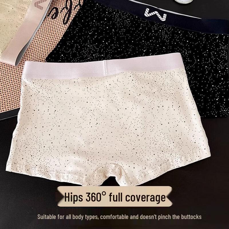 FitonTon Men's 10A Antibacterial Cotton Boxer Briefs (2025 New Style)