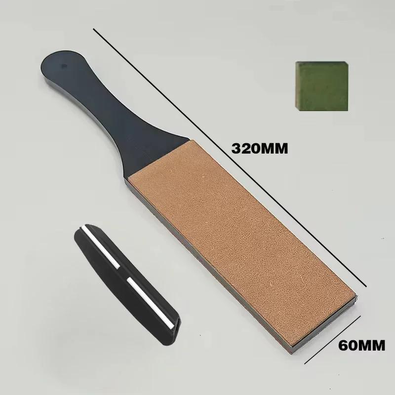 NEWGenuine Leather Straight Razor Folding Knife Sharpening Shave Sharpener Sharpening Belt Polishing Leather and Polishing Paste