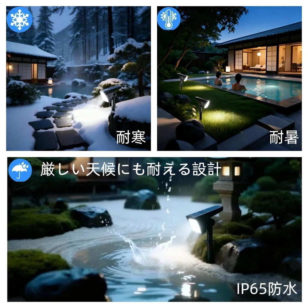 Solar Lights, Outdoor, Waterproof, Garden Lights, High Brightness 600 Lumens, Monocrystalline Solar Panel, IP65, Light Sensor, Automatic OnOff, Wall