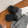 Handgestrickte Touchscreen-Handschuhe für Herren Winterwärme Mit gemustertem Design Für Freizeitkleidung