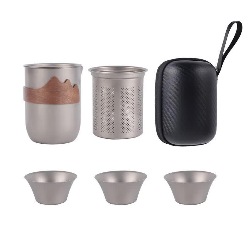 Gongziyu Portable Outdoor Kung Fu Tea Set Gift Box