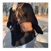IELGY Texture Trendy Fashion Retro Messenger Bag All-Match Simple Saddle Bag