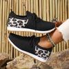 Women's Plus Size Breathable Sports Shoes Flyknit Mesh Casual Single Shoe Solid Color Front Lace Up Slope Heel Sneaker 35-43