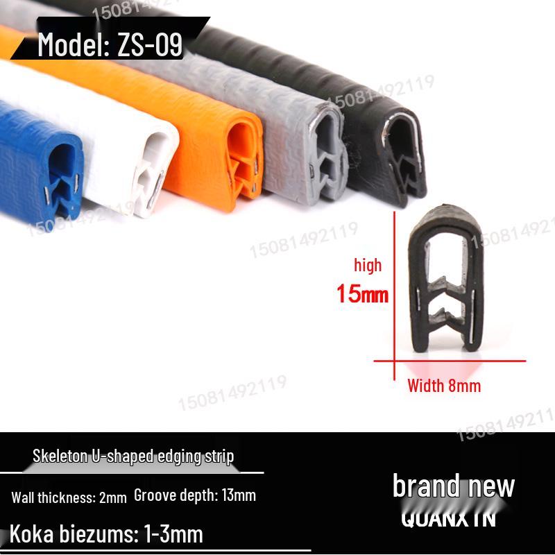 U-Shaped Rubber Edge Banding for Glass and Steel Tiles