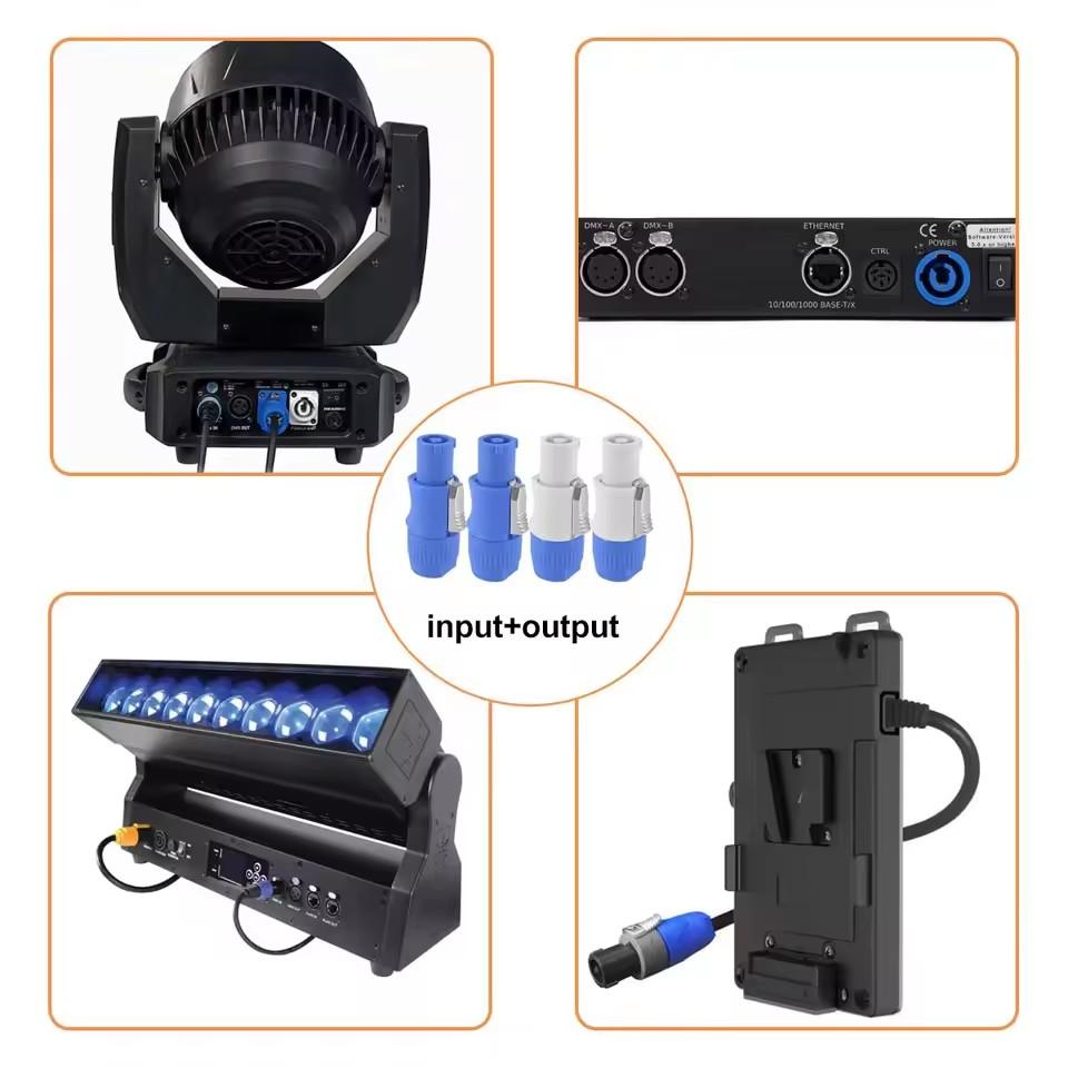 6/1PCS NAC3FCA NAC3MPA Male Plug 20A Power Plug Power Socket Adapter 3Pin Powercon XLR Connector for Stage Light LED Screen