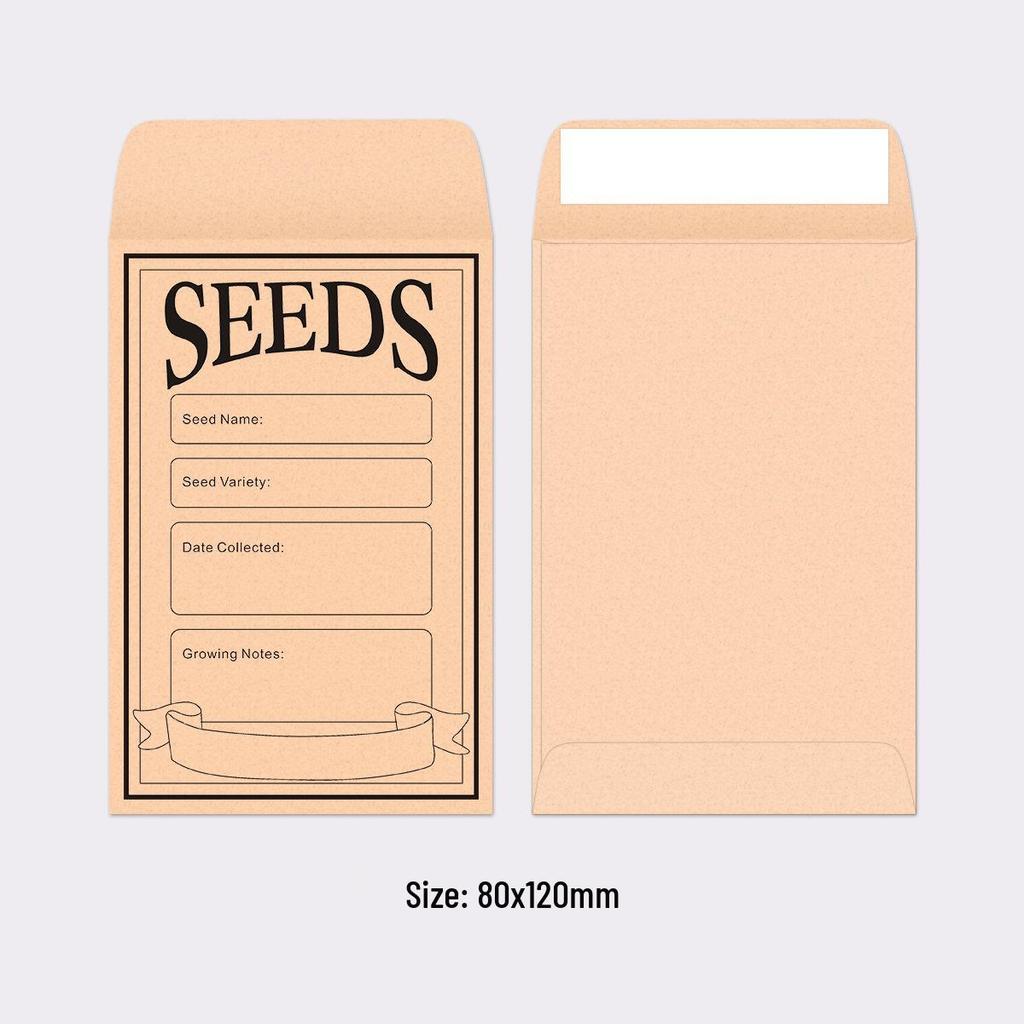 Rapeseed Sample Kraft Paper Self-Adhesive Lick-and-Stick Envelope Bag