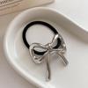 Bowknot Hairpin Gold Color Metal Hollow Barrettes Chic Hair Accessories Back Clip Jewelry Gift Ponytail Hair Rope