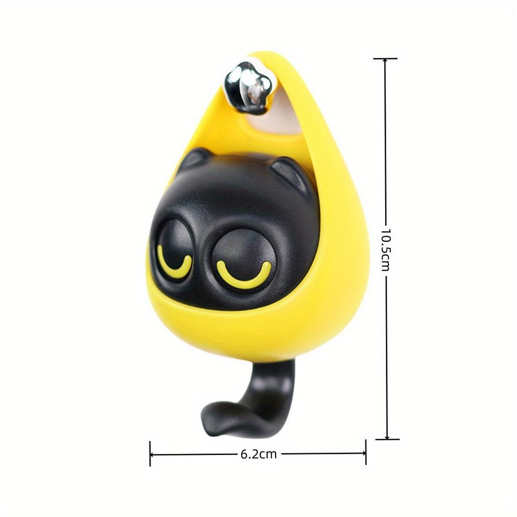 Kreativer Blinzelnder Kätzchen-Schlüsselhaken, Intelligente Induktions-Wandaufbewahrung mit Gewichtstragenden Visuellen Veränderungen, Niedliches Cartoon-Design für Heim-, Bürodekor