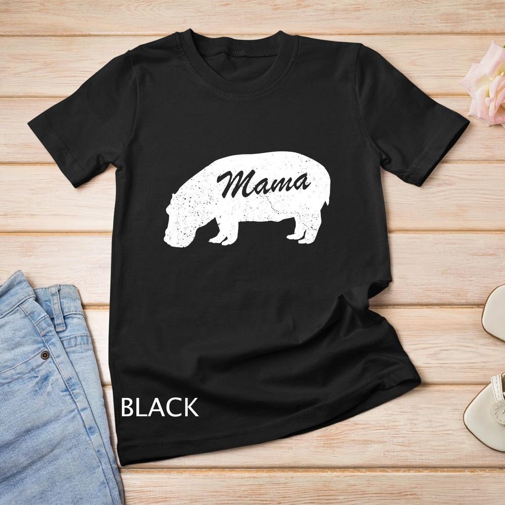 

Mama Hippo Mom Mother Day Shirt Mom Hippo T Shirt, Women T-Shirt Unisex T-shirt L