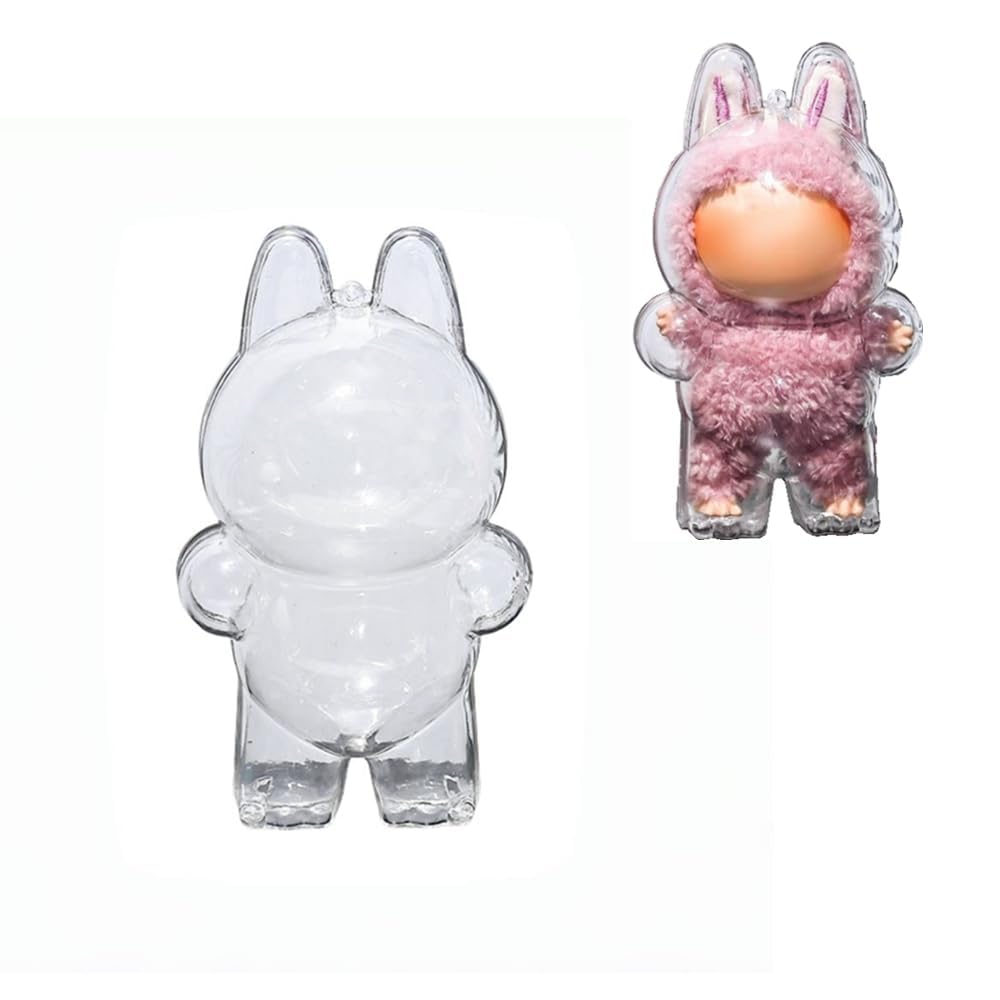 

Clear TPU Doll Storage Case for 17cm Dolls, Slim, Lightweight, Dirt-Resistant, Dust-Resistant, Portable, Loss-Proof, Drop-Proof, Full-Body Protective