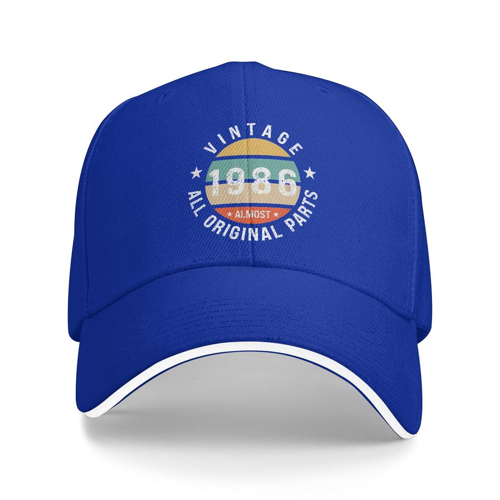 Vintage 1986 All Original Parts Casual Baseball Cap Summer Trucker Hat Wholesale Hiking Hip Hop Hats Male Fashion Baseball Caps