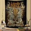 American Metal Band L-Lamb Of God Tapestry Art Printing Japanese Wall Tapestry Anime Wall Hanging Home Decor