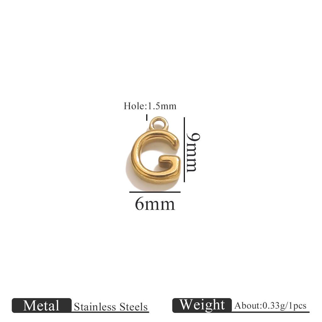 Yori 10pcs/lot Stainless Steel 26 Letters A-Z Mini Ring Letters Diy Handmade Jewelry Making Accessories Wholesale