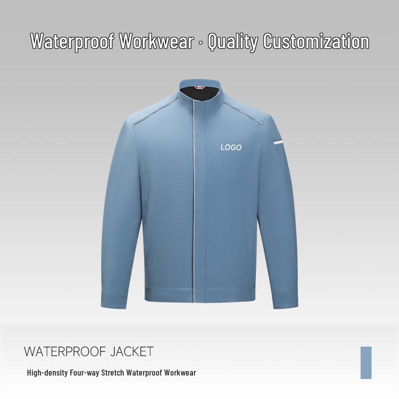 BMW Waterproof Workwear Jacket with Custom Logo for Employees - Stand-up Collar, Autumn/Winter Season