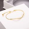 Simple And Minimalist Bracelet For Women, Micro-Inlaid Zircon Jewelry, Adjustable Length Exquisite Jewelry