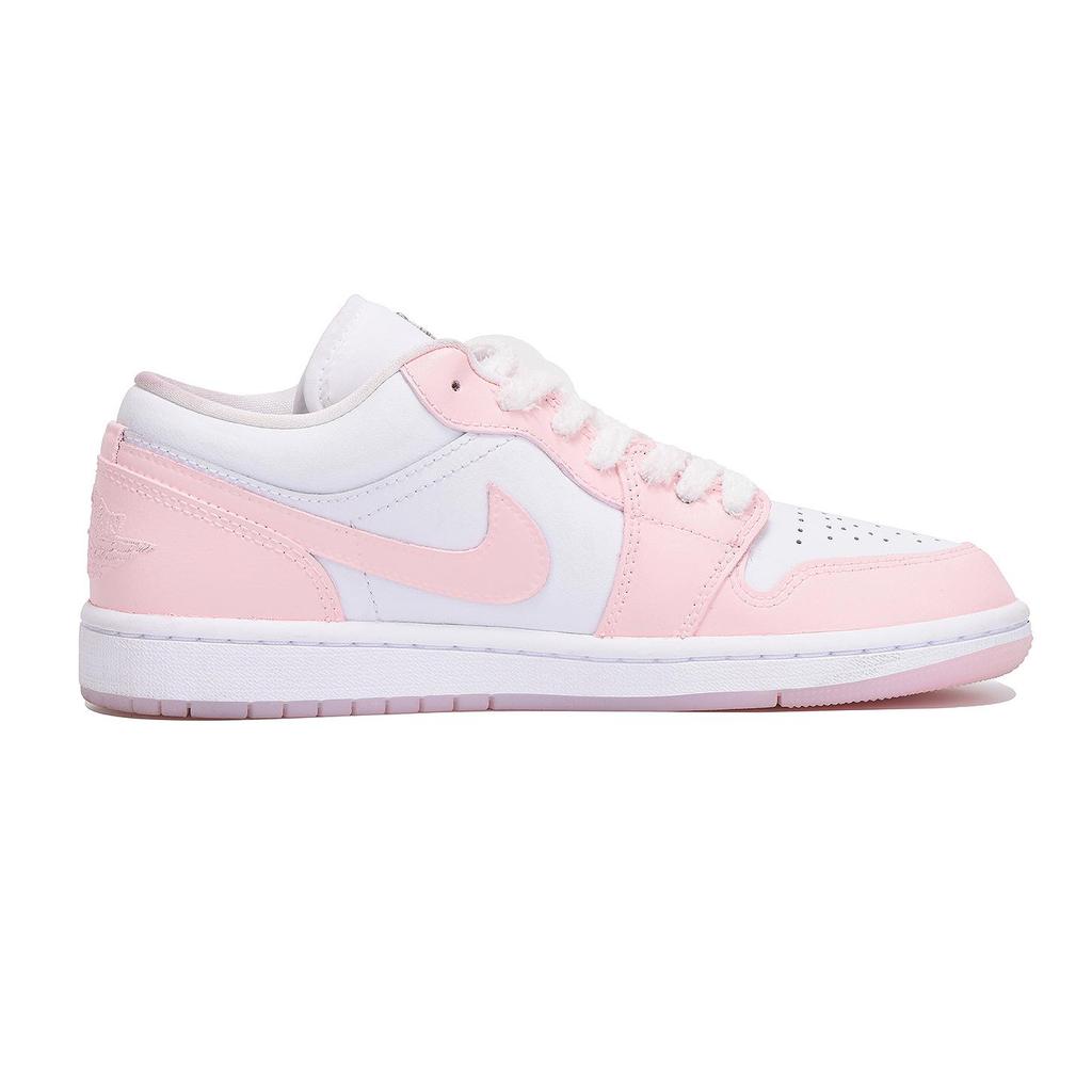 Jordan Air Jordan 1 Women's Low-Top Basketball Shoes Slip-Resistant, Abrasion-Resistant Pink HM3706-141(Team-)-Random packaging bags