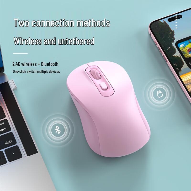 OLOEY Dual-Mode Rechargeable Wireless Bluetooth Vertical Mouse