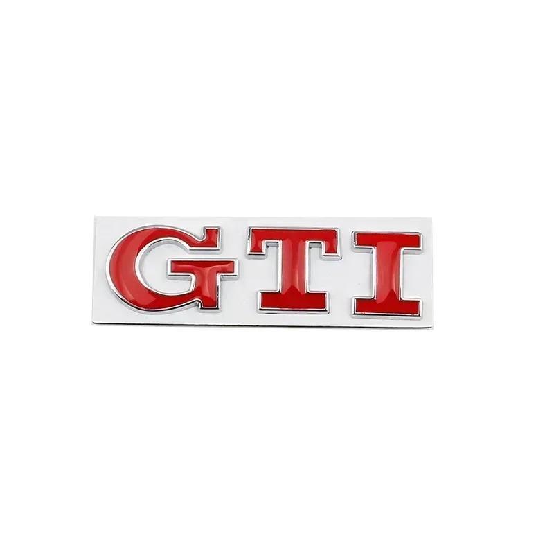 AABIK1 Metalen GTI Logo Auto Achterklep Embleem Zijstickers voor Volkswagen VW Golf 4 5 6 7 8 Polo Jetta Tiguan Passat