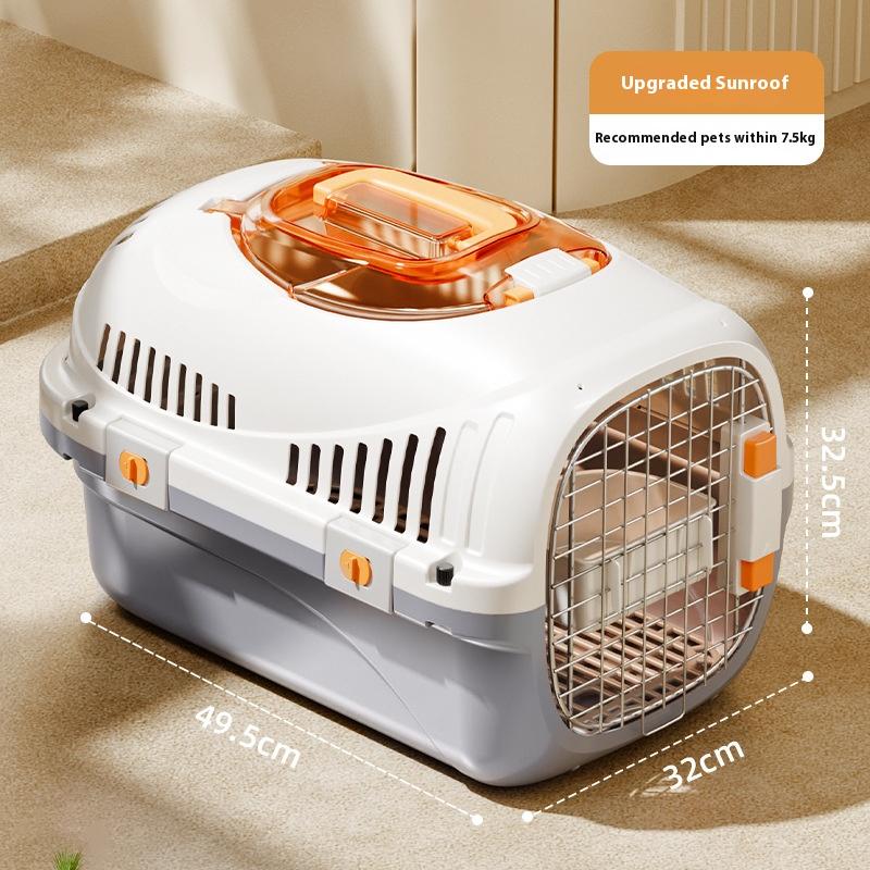 New Cat Air Box, Portable Portable Cat Cage, Cat Bag, Car Carrying Pet Transport Box Pet Car Carrying Box, Pet Transport Air Box