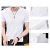 Men Top Breathable Round Neck Quick Dry Mesh Design Short Sleeve All-matched Solid Color Men Summer Top Outing Clothing