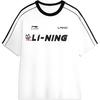 Li Ning Letter Loose Comfortable Casual Short Sleeve T-Shirt Unisex Tops White AHSU657-1(TEAM702-3.4.15)