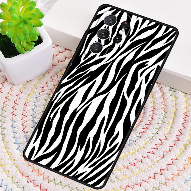 Zebra Pattern Animal TPU Phone Case For Samsung Galaxy note 10 pro S26 S25 S24 S23 S22 Ultra Plus S21 FE S20 Shockproof Cover