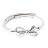 Adjustable Open Ring Women Vintage Butterfly Knot Minimalist Boho Chic Plated Statement Jewelry