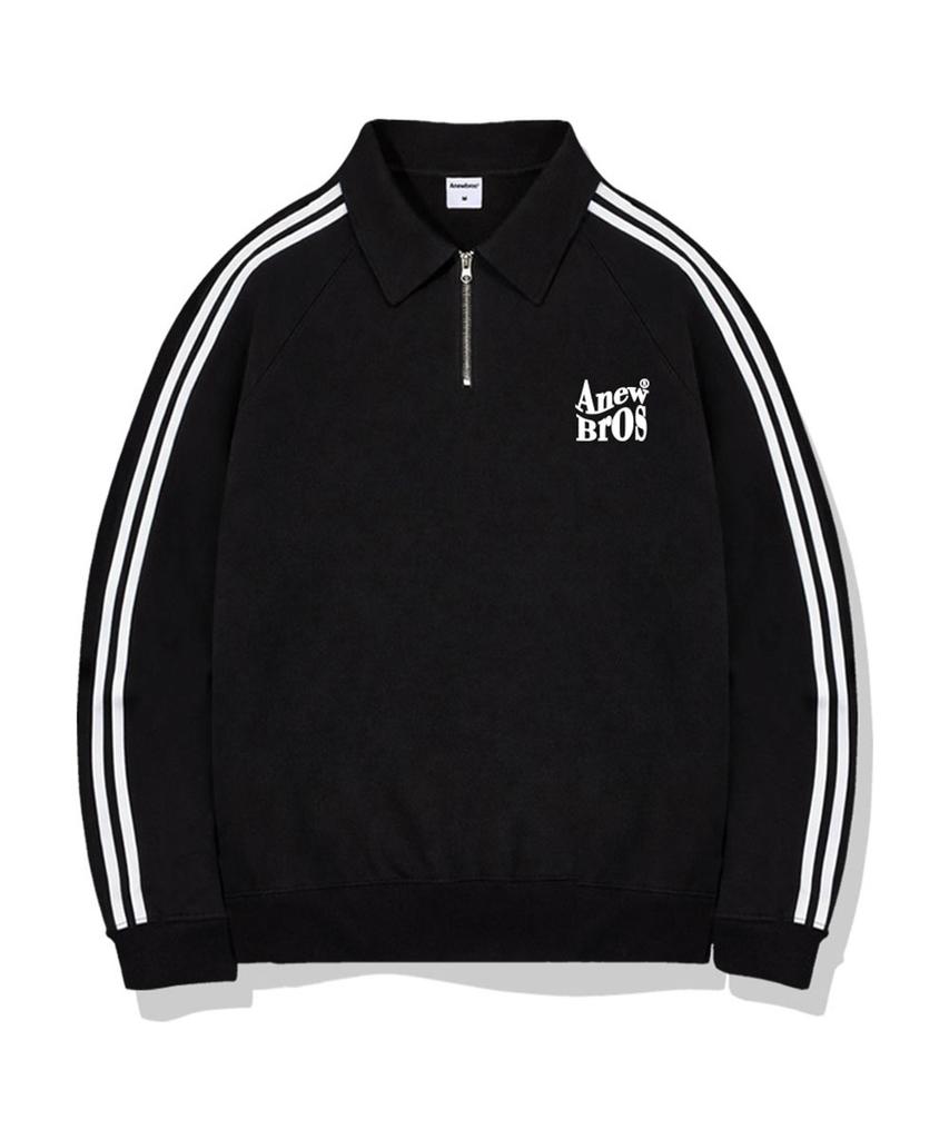 ANEWBROS Bro Name Mark Oversized Track Caravan Zip-Up Sweatshirt 2 Colors [Anbm_8004]
