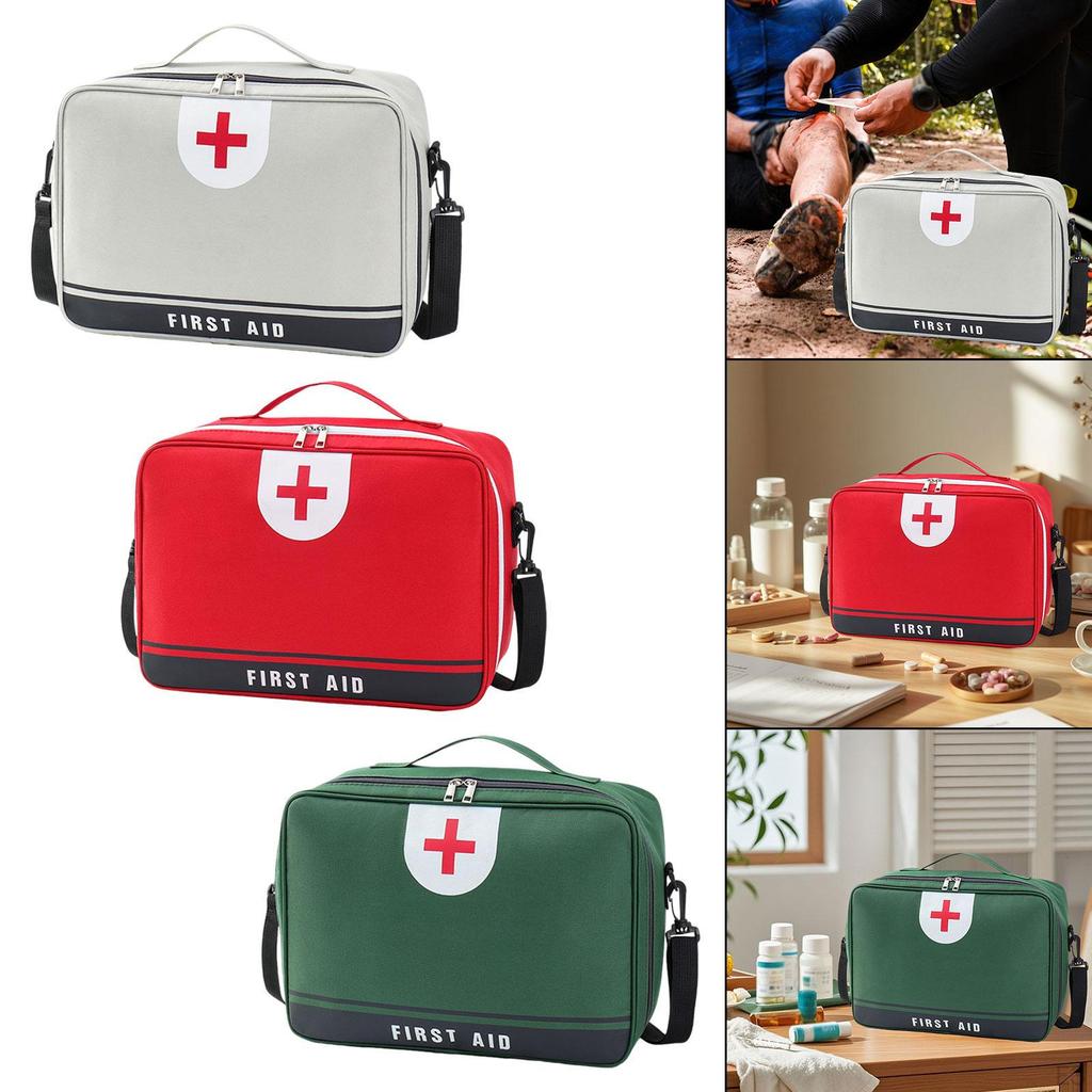 First Aid Bag Emergency Set Organizer Versatile Storage for Camping Office Hiking