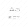ABBD1 3D Chrome Black 45 40 35 30 TFSI 30 35 1.6 TDI 1.8 2.0 T ABS Emblem For A3 Series Car Trunk Styling Decals Badge Sticker