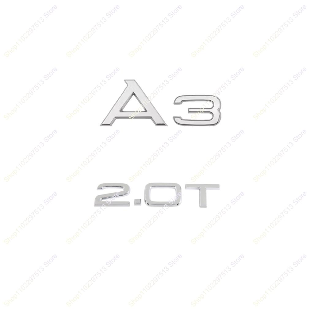ABBD1 3D Chrome Black 45 40 35 30 TFSI 30 35 1.6 TDI 1.8 2.0 T ABS Emblem For A3 Series Car Trunk Styling Decals Badge Sticker