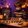 Halloween Advent Calendar Highland Cow Calendar 24 Days Countdown Box Cute 3D Dolls with 24Pcs Figurines Spooky Decorations Collectibles