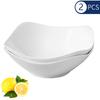 2/4/6/8pcs White PP Salad Bowl Reusable Suitable for Family Gatherings Hotels Outdoor RVs Camping Picnic Parties. 4