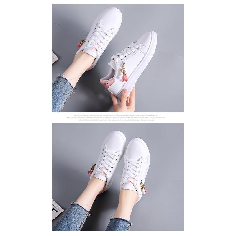 Weiße Schuhe Lässig Sport Frühling und Herbst Damenschuhe