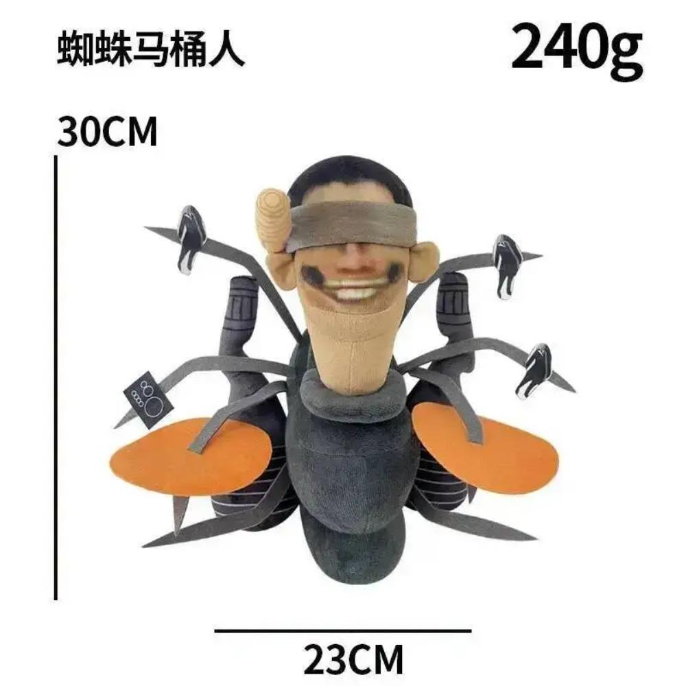Skibidi Toilet Titani TV Man Speakerman Cameraman Peluche Titani Drill Man Clock Speaker Man Camera Man Peluche Giocattolo Morbido