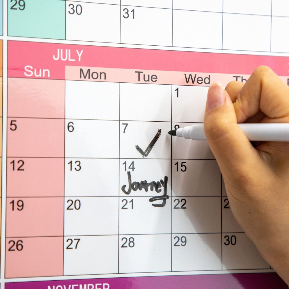 Creative Large Size Calendar 42x100cm Monthly Planner Calendar 2026 English Calendar  School