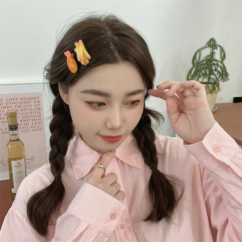 Funny Roasted Chicken Legs Hairpin Crispy Wings French Fries Hair Clips Simulation Food Fried Chicken Hairpins Hair Accessories