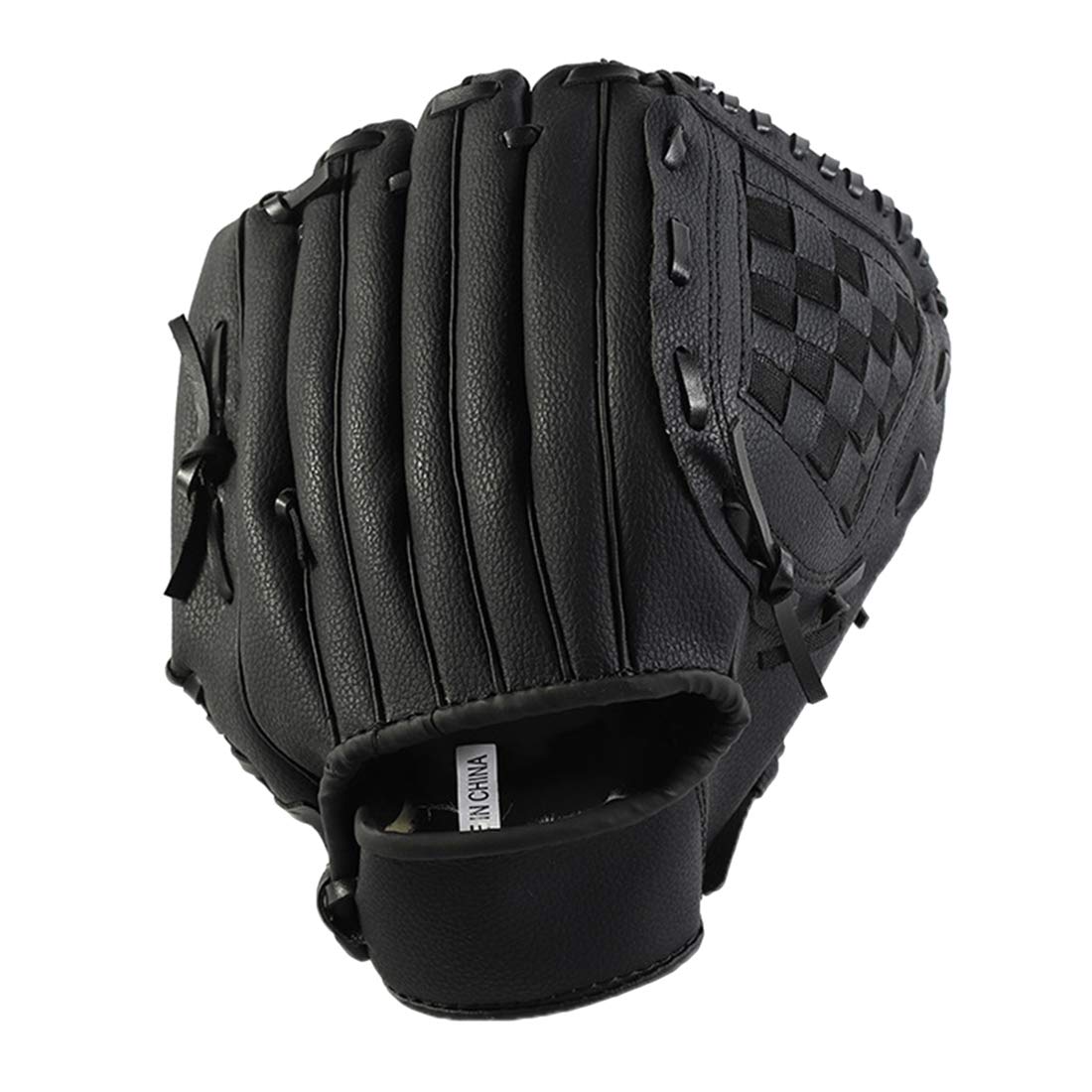 

Zongsi Baseball Glove 9.5 Inches Softball Pitcher Catcher Kids Youth Adults Shock Absorption Left-Handed Brown