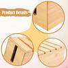 Wooden Cable Management Box Cables Hider Organization with Lid Easy Storage Art Crafts USB