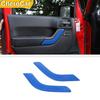 Blue Car Inner Door Handle Panel Trim Cover For Jeep Wrangler JK 2011-2017 2Door