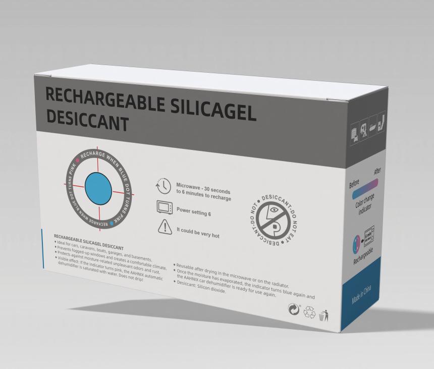 Car and Home Dehumidifying Bag with Color-Changing Indicator