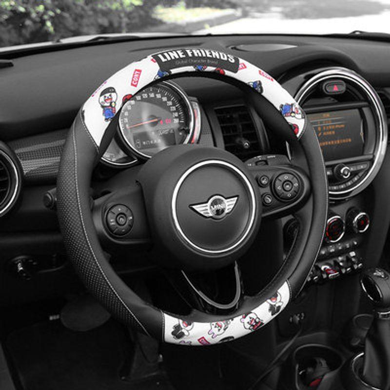 

Wheel Cover Cute Cartoon Design for Women, Suitable for All Seasons, Personalized Non-Slip Creative Handlebar Cover, Protective Cover for Summer Street cony rabbit(Round 38cm)