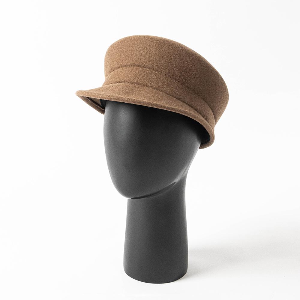 Autumn and Winter New Fashion Casual Simple Wool Cap Outdoor Shopping Warm Newsboy Hat Internet Celebrity Trendy Hat
