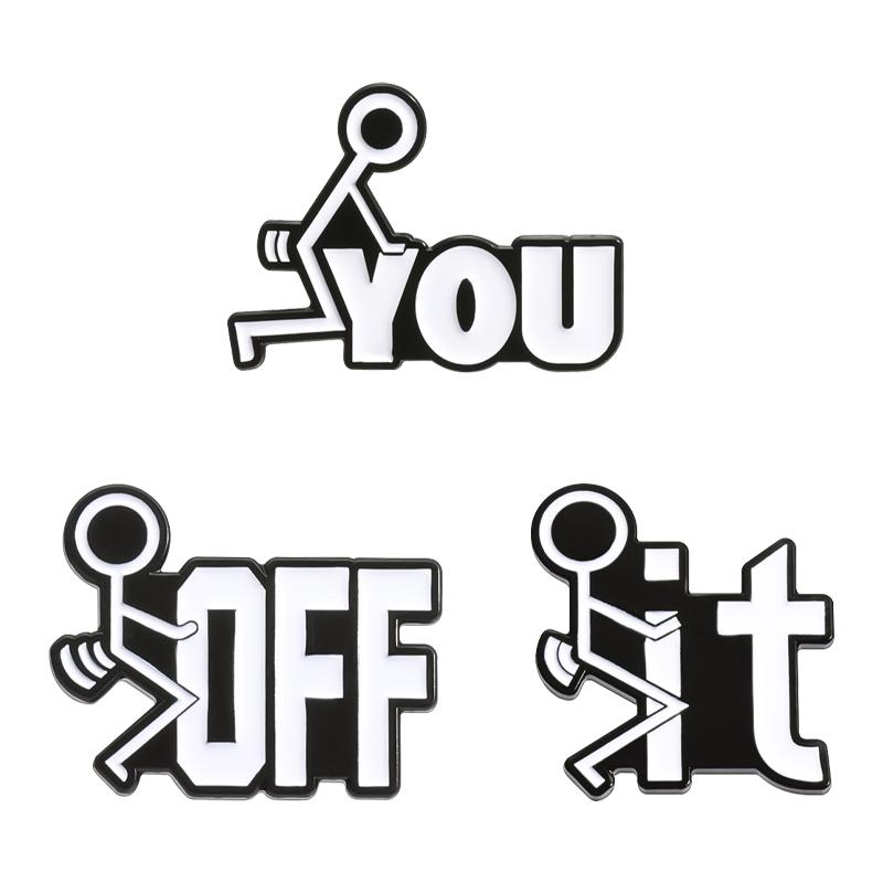 Hey You Dropped This Brain Funny Sarcasm Quotes Enamel Pins Cartoon Character Bob Is No Arms Humor Joke Metal Badge Jewelry Gift